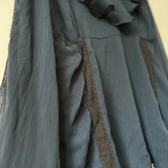 ASOS Maternity  Sheer Blouse with Tie | Size 16 - Picture 4 of 7